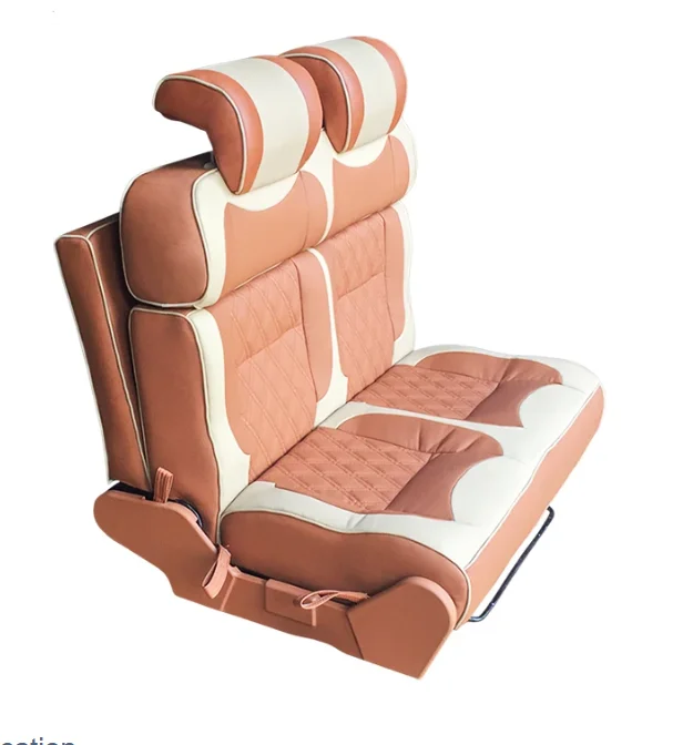Customized  Leather 3 Folded  Reclining Modified Car Passenger Seats