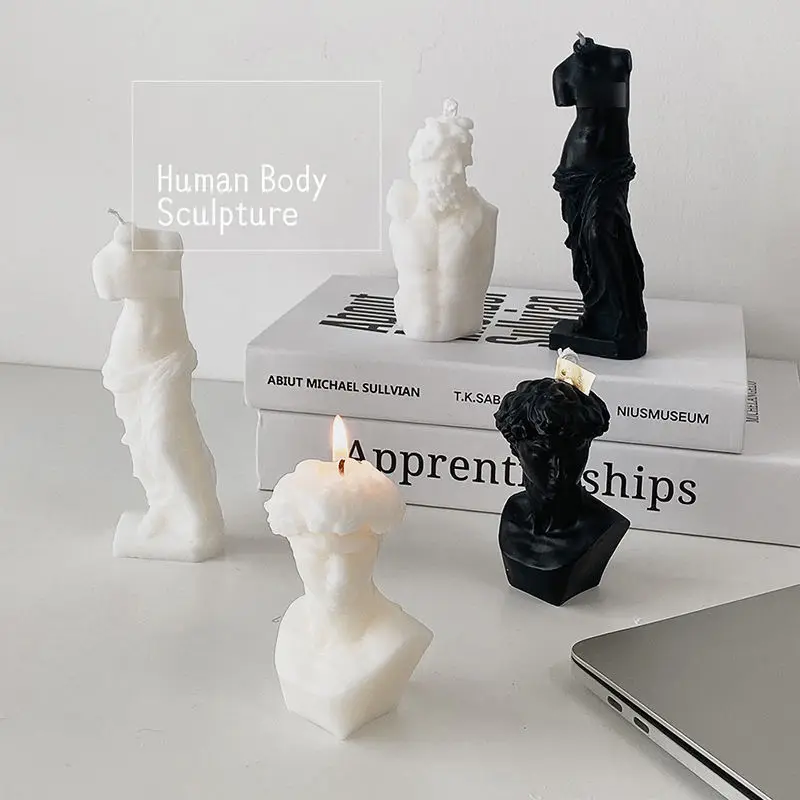 2022 NEW ARRIVAL David Human Shape Art Handmade Candles Luxury Scented Candle For Home Decoration Stress Relief