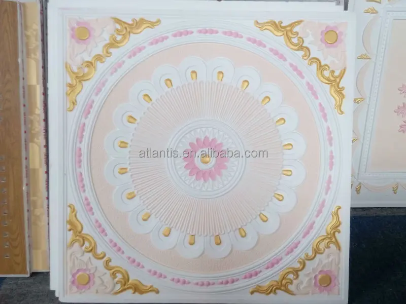 
High Quality Fireproof Moisture-Proof 3D Cheap Integrated Ceilings Tile 