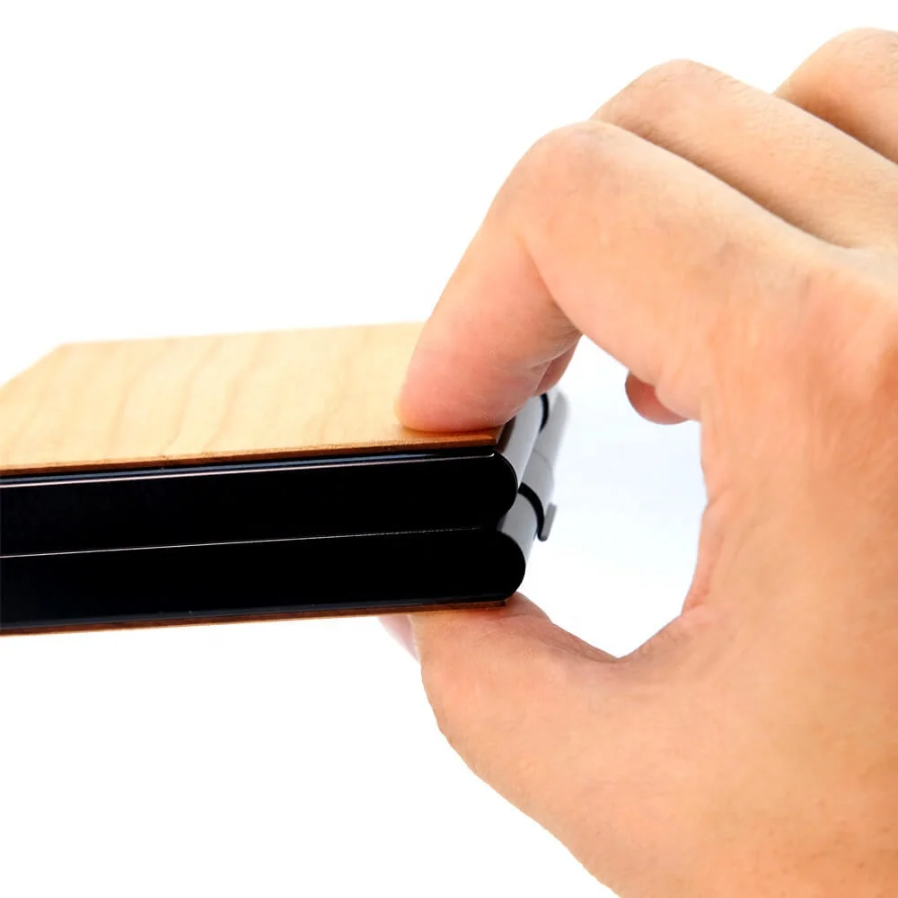 
Best Selling Wood & Aluminium Mens Card Holder with Cigarette Case Sublimated Custom Card Holder Metal Card Holder Wallet 