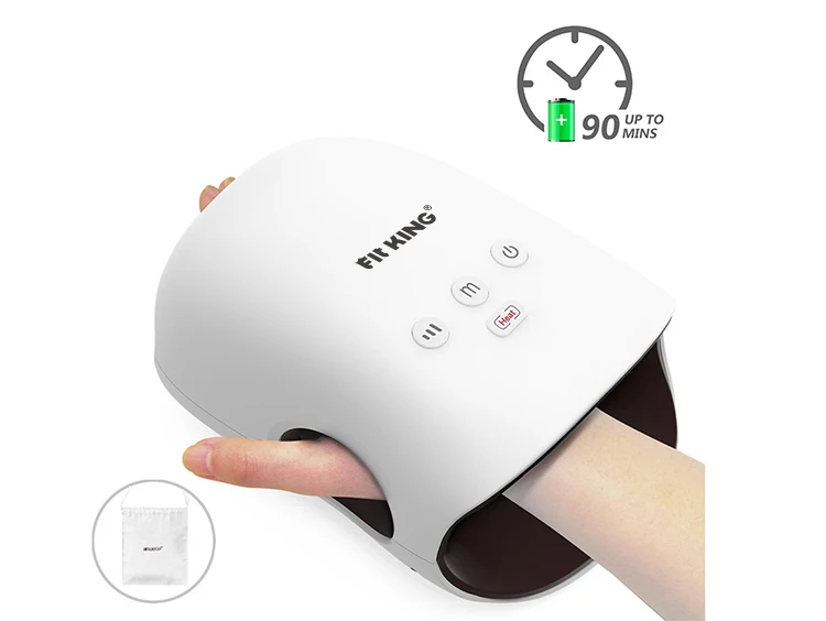 OEM Hand Massager with Heat Women Rechargeable Kneading Massage Finger Numbness Air Compression Cordless Electric Hand Massager