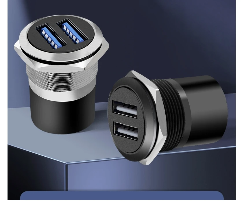 Thread 2.0/3.0 module socket USB data two-way docking panel cabinet D-type module