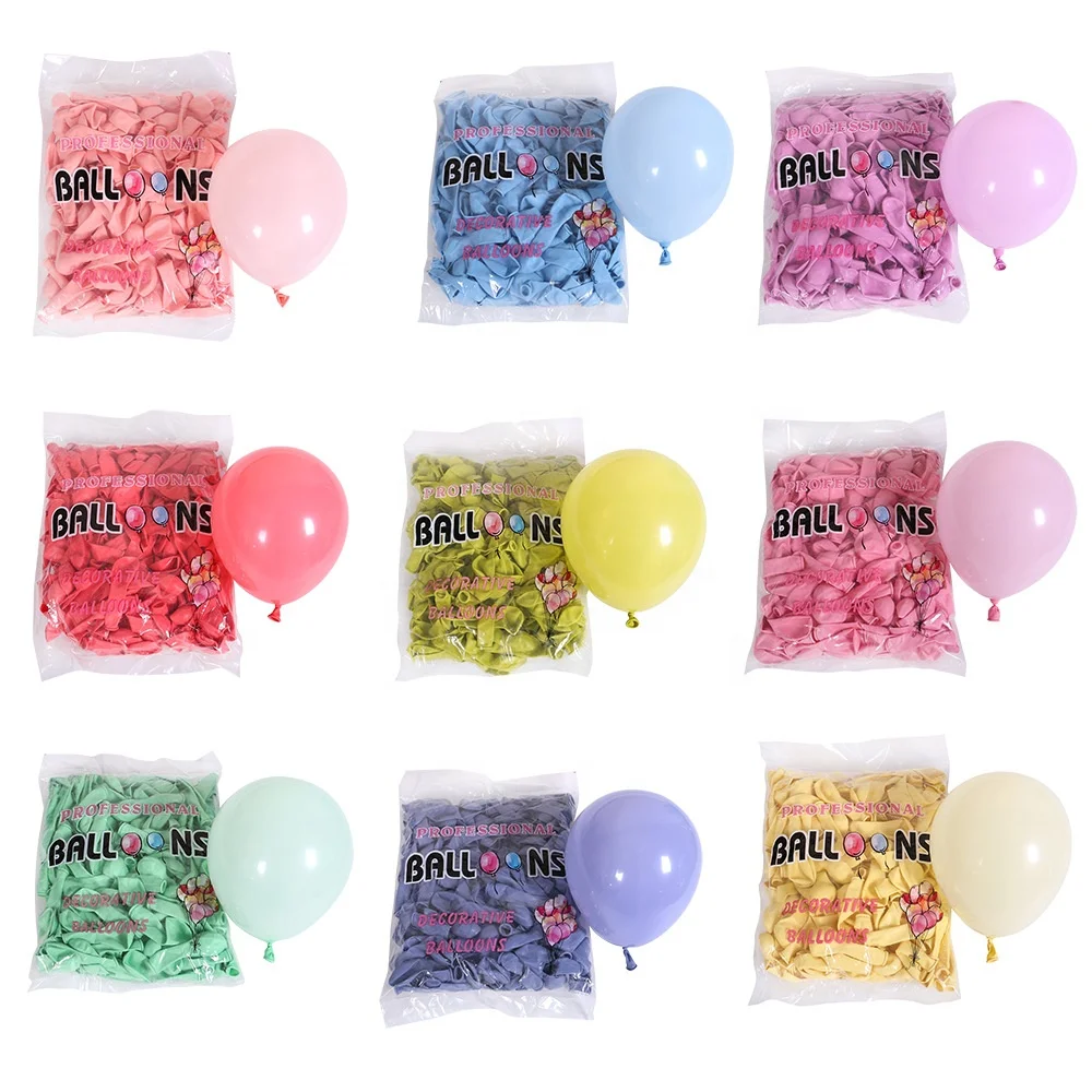 11 Year Factory Cheap Wholesale 5 Inch Macaroon Balloon Latex Macaroon Balloon For Wedding Baby Shower Birthday Party Decoration