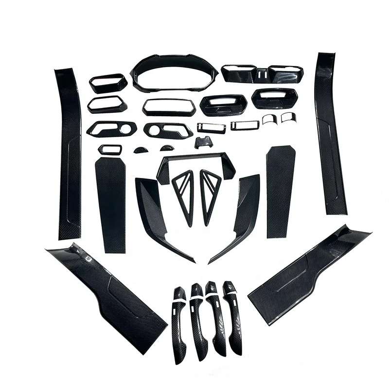SPC URUS Dry Carbon Fiber Interior Kit For Lamborghini URUS Dry Carbon Fiber Interior Trim Kit For URUS 2018+ Add On 36 PCS