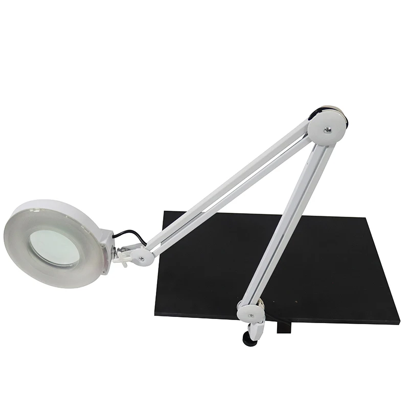 2021 hottest led beauty desk lamp for salon eyelash extension dimmable  pink nail led table light lamp with clamp