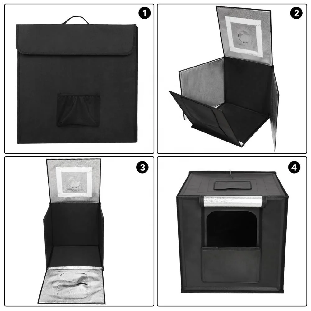 40cm Portable Foldable Photo Studio LED Shooting Cube Tent Light Box