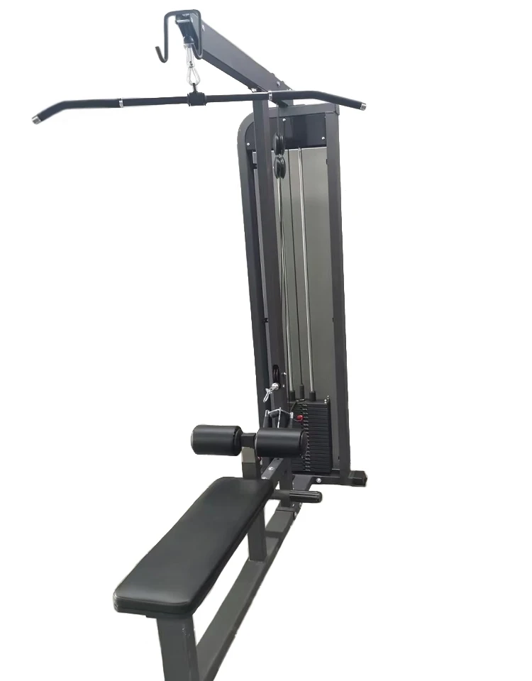 Dual Functional Machine Fitness Device Gym Equipment Pin Loaded Lat Pulldown/Low Row