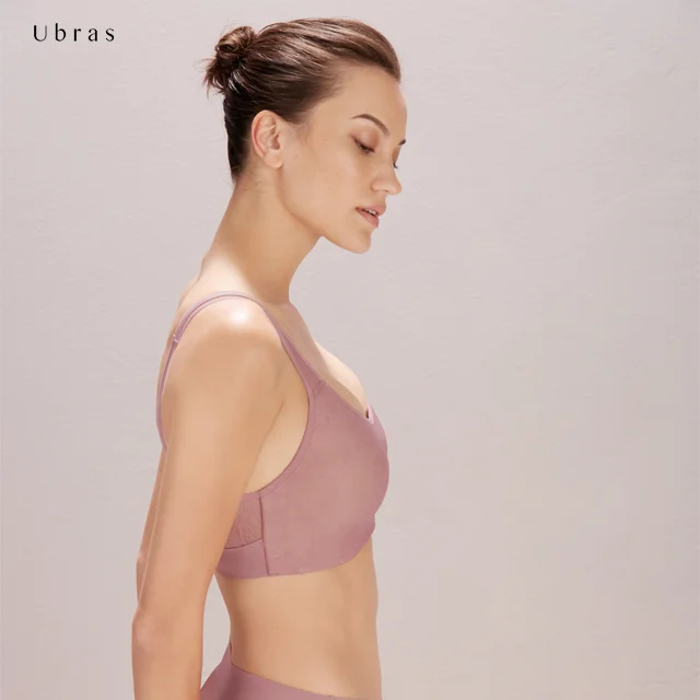 Ubras UK12001 Sexy Full figure Women Breathable Transparent Large Size  Lace Bra