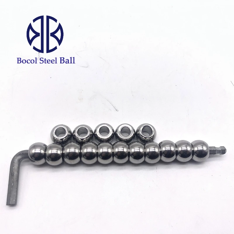 steel ball with thread hole
