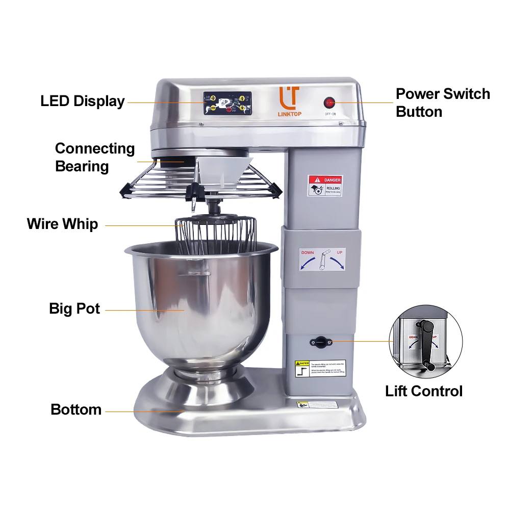 new type B20 commercial bread dough mixer machine