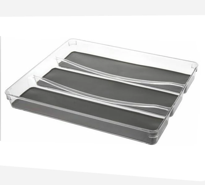 drawer organizer storage tray non slip kitchen storage cutlery organizer