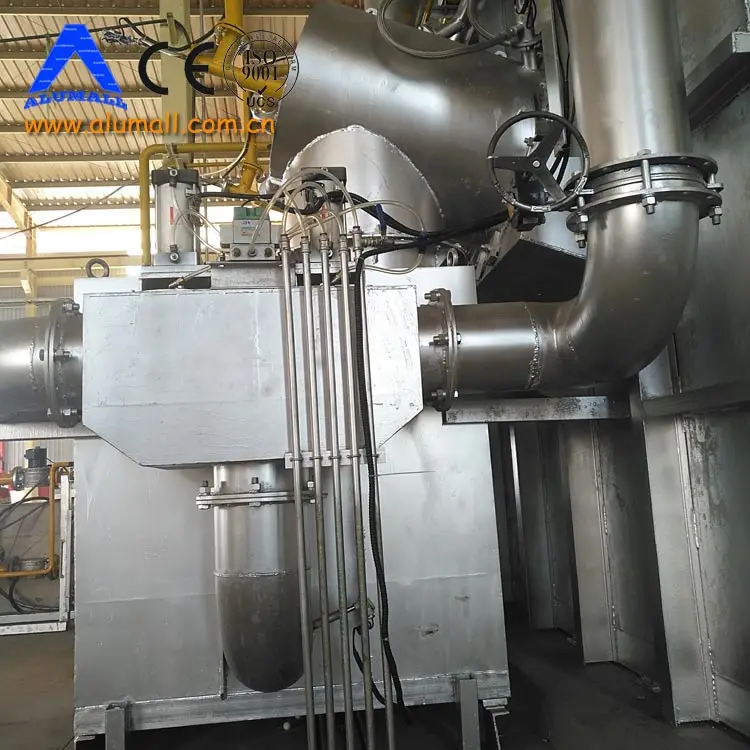 Large Capacity Natural Gas Stationary Regenerative 15 Tons Aluminium Melting Furnace