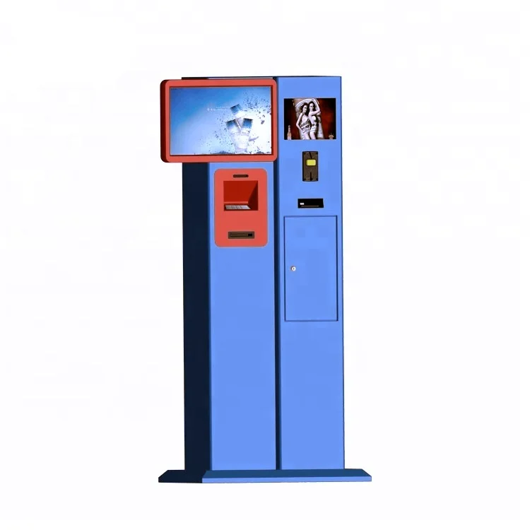 17 inch two way ATM with cash validator and cash dispenser self service machine