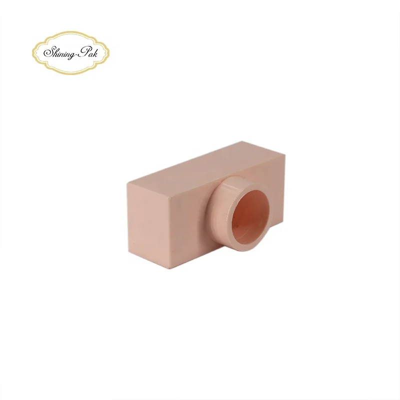 Parfum bottle cap PP rectangle pink perfume cap   closures luxury bottle caps perfume packaging