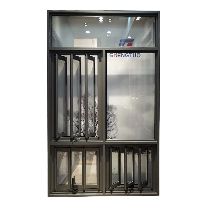 Европейский стиль наклонное и поворотное окно Бытовая Алюминиевая Рама оконное стекло вращающиеся алюминиевые окна