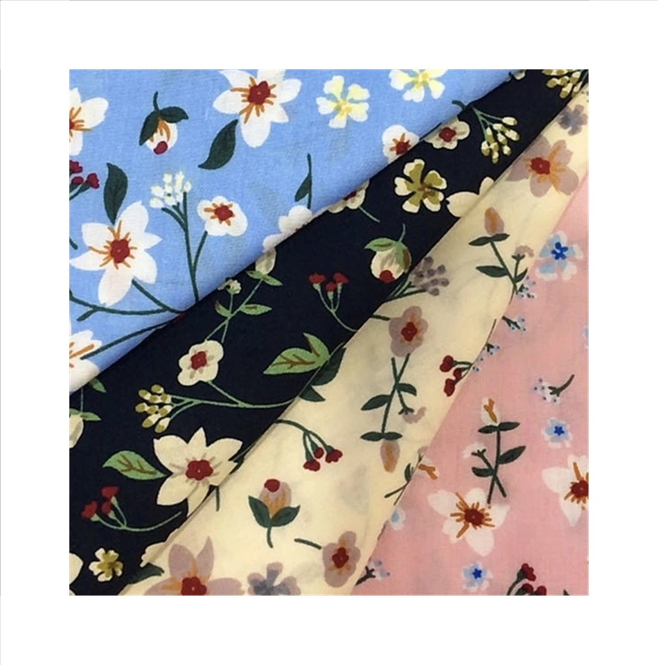 T/C 80/20 Poplin Printed Fabric Stock Poplin Grey Fabric For Clothing