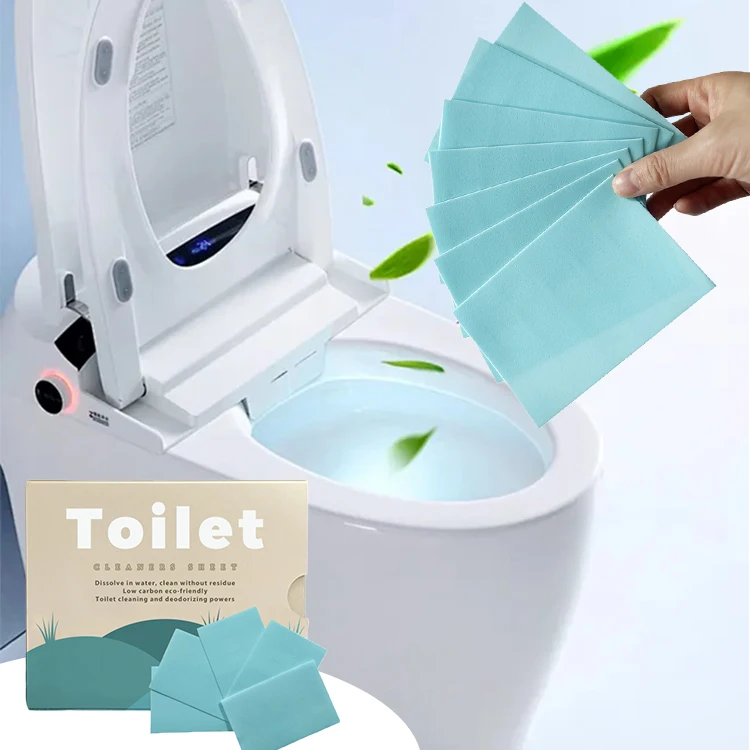 Wholesale Zero Waste Household Wash Odor-free Eco Friendly Toilet Cleaning Sheets For Toilet