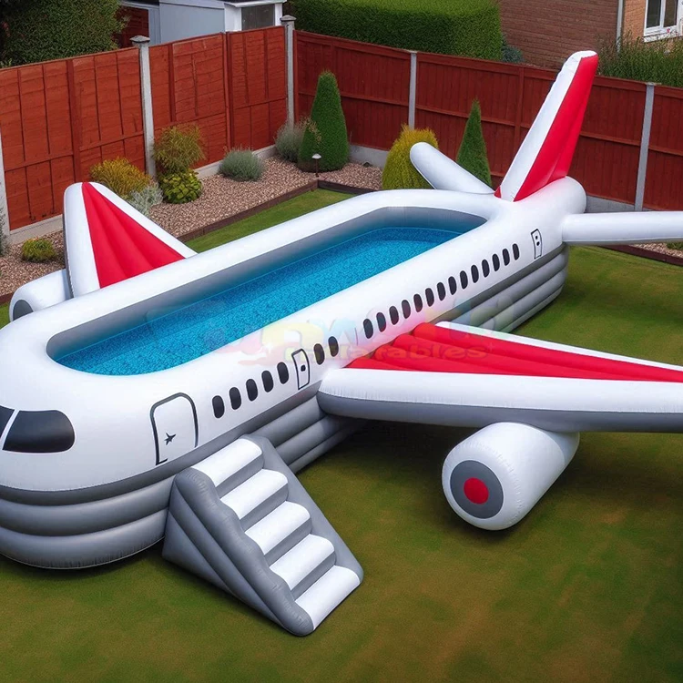 Inflatable swimming pool plane large family adult pool piscinas grand fold fish pond heighten thickened paddling pool