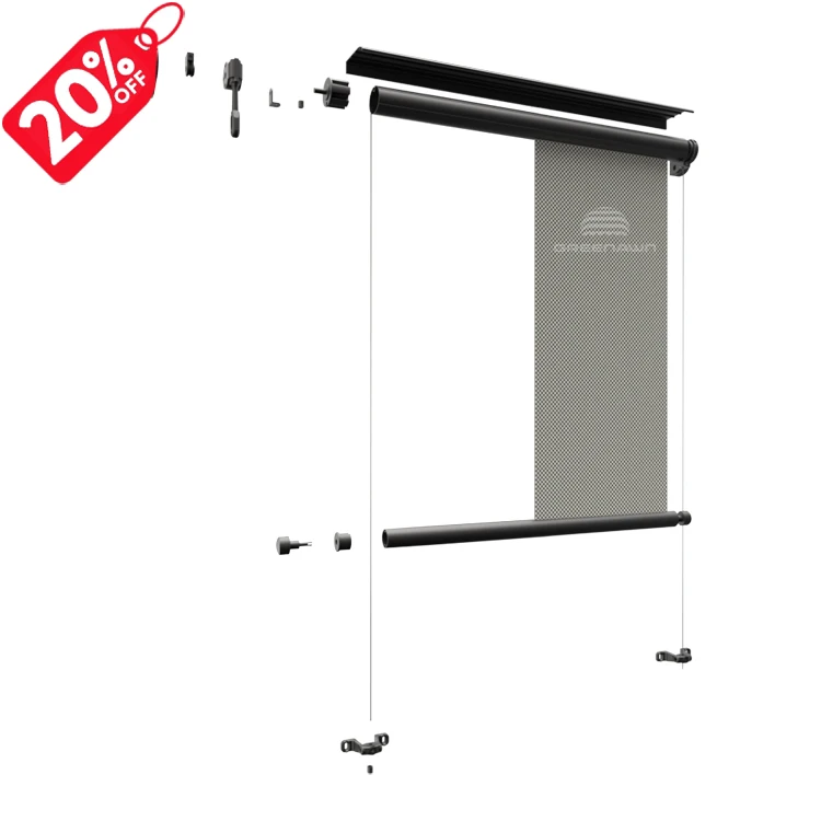 Best selling Outdoor Manual Aluminum Vertical Awning Parts Retractable Awning Accessories
