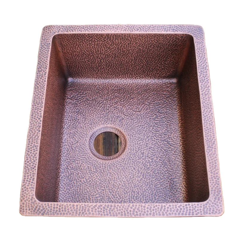 factory unique red Kitchen Copper Sinks