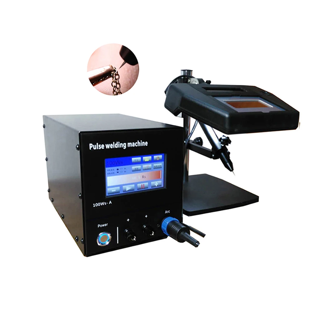 100WS Joule Touch Screen Digital CNC Spot Welding Machine Door and Window Jewelry Welding Stainless Steel Argon Gas Welding