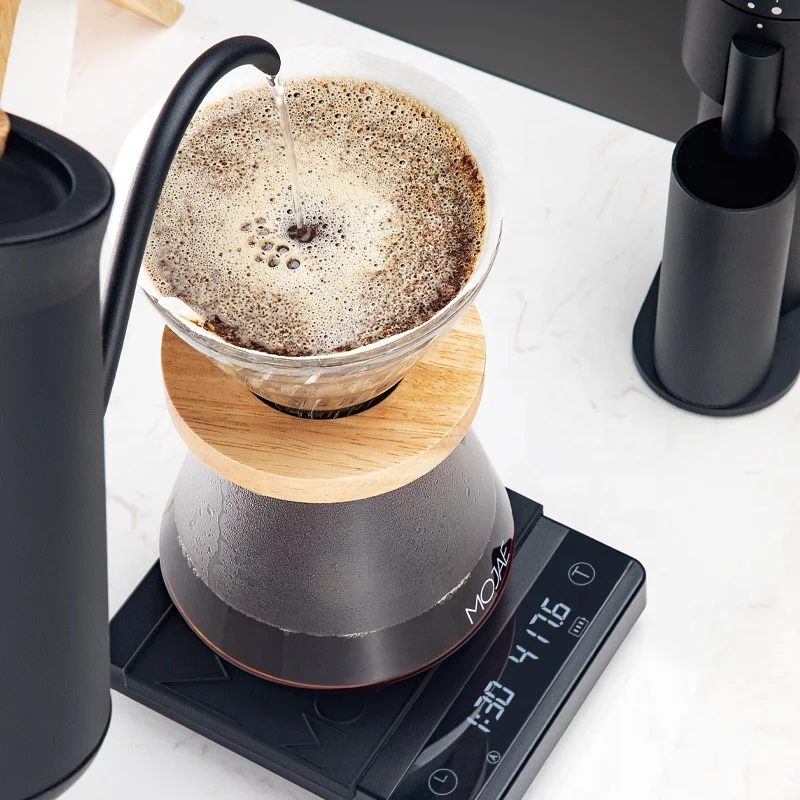 Electronic Ethiopian Scale Coffee Weighing Scale Digital Coffee Scale With Silicone Mat