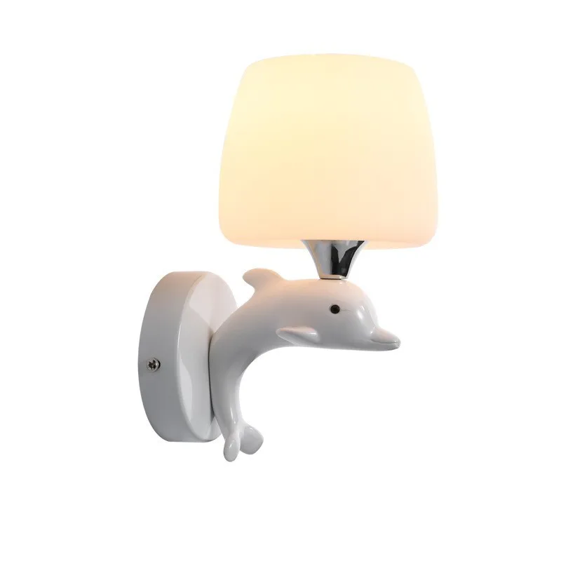 Modern round Cube Restaurant Wall Lamp Indoor Stair Decorative Up/Down Wall Light Golden PC Body Remote Control for Office
