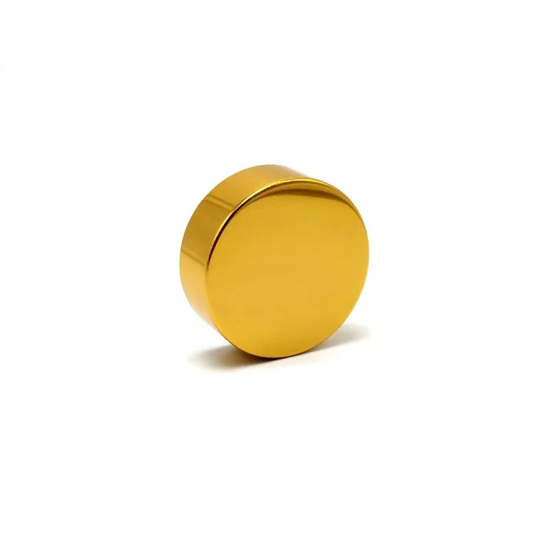 Aluminum Lid, Inner PP Matte Gold Aluminum Coating Cap for Bottles