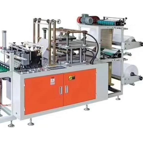 PE gloves machine, plastic pe gloves making machine double layer high speed