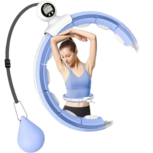 Smart Weighted Fit Hoop for Adults Weight Loss Fitness Massage, Great for Adults Weight Loss Device
