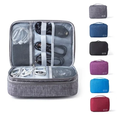 Newly Travel Cable Organizer Bag Electronics Accessories Carrying Case Portable Storage Bag