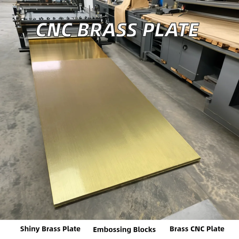 CNC Engraved Brass Plate for Hot Foil Stamping Dies & Embossing Blocks High Quality Printing Plates
