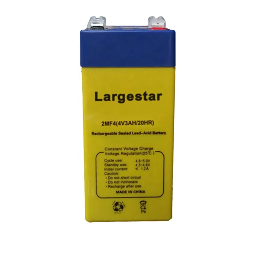 Герметичная свинцово-кислотная батарея agm для вилочного погрузчика 4 в 3 Ач