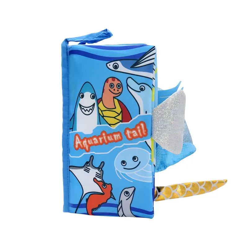 Baby Rattles Mobiles Toy Soft Animal Cloth Book Newborn Stroller Hanging Bebe Early Learning Educate Toys 0 12