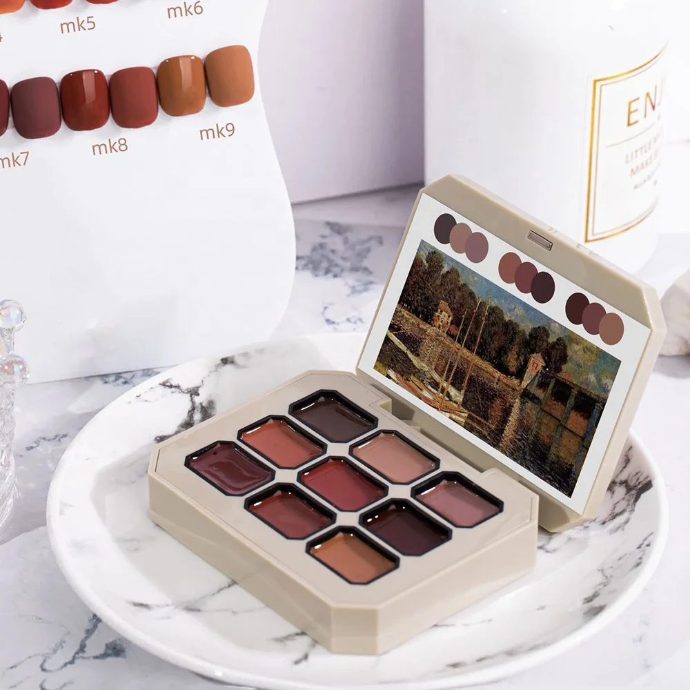 BQAN Private Label Nine Color Nail Gel Nail Art Fashion Design Paint Gel Portable Solid Gel