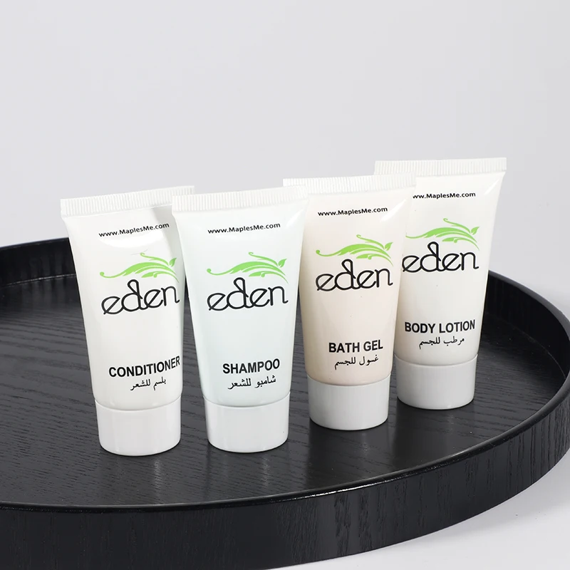 Hotel Shower Gel Shampoo Packaging Pe Soft Tube Mini Shampoo and Conditioner For Hotels