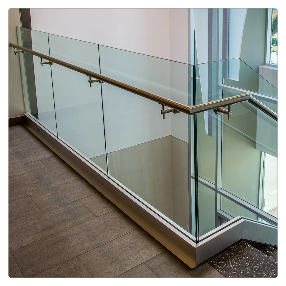 Prima High Quality Factory Manufacture Terrace Glass Parapet Handrail Tempered Glass U Channel Railing Balustrade