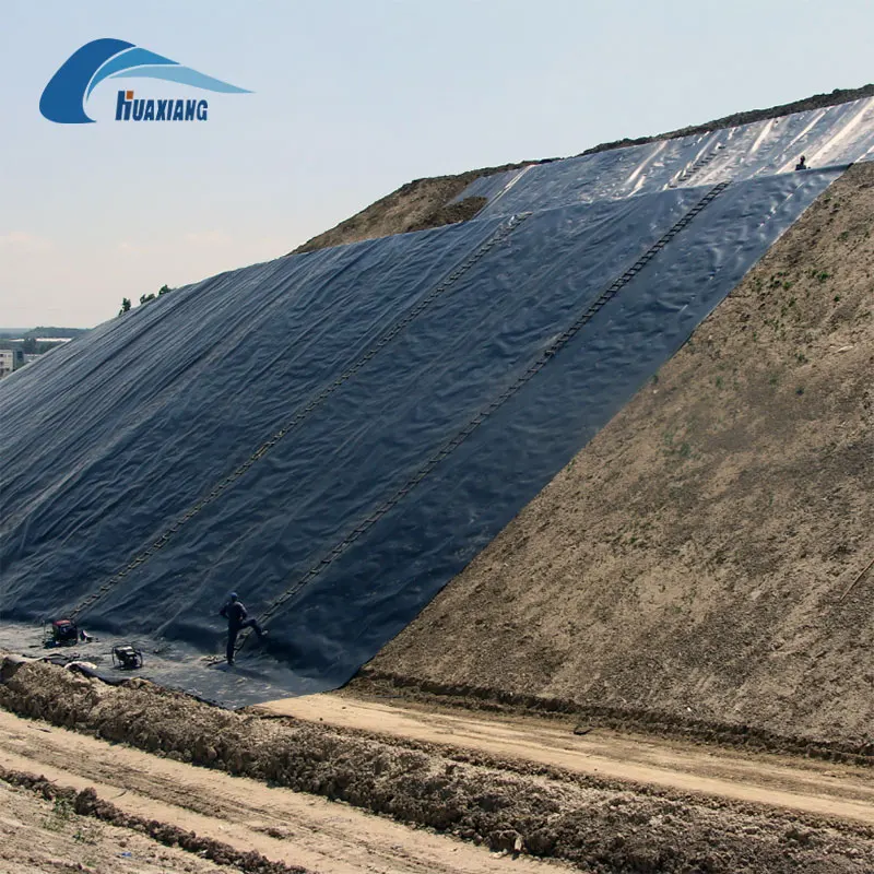 Good Creep Property 0.75mm HDPE Geomembrane High Density Polyethylene Waterproofing Pond Lining