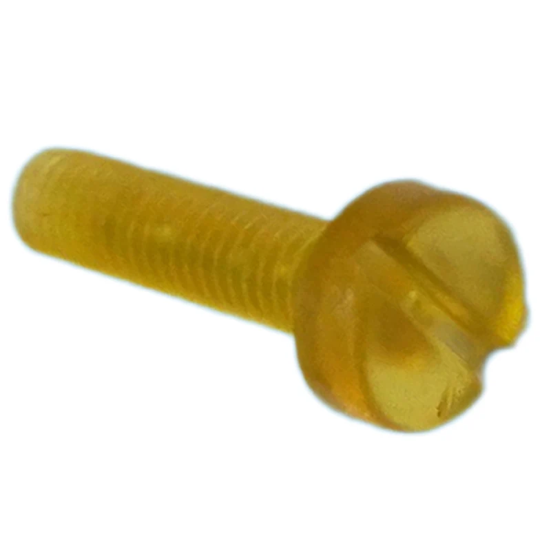 Plastic screws slotted transparent nuts PEI plastic screws PEI Metric Slotted Cheese Head Screws