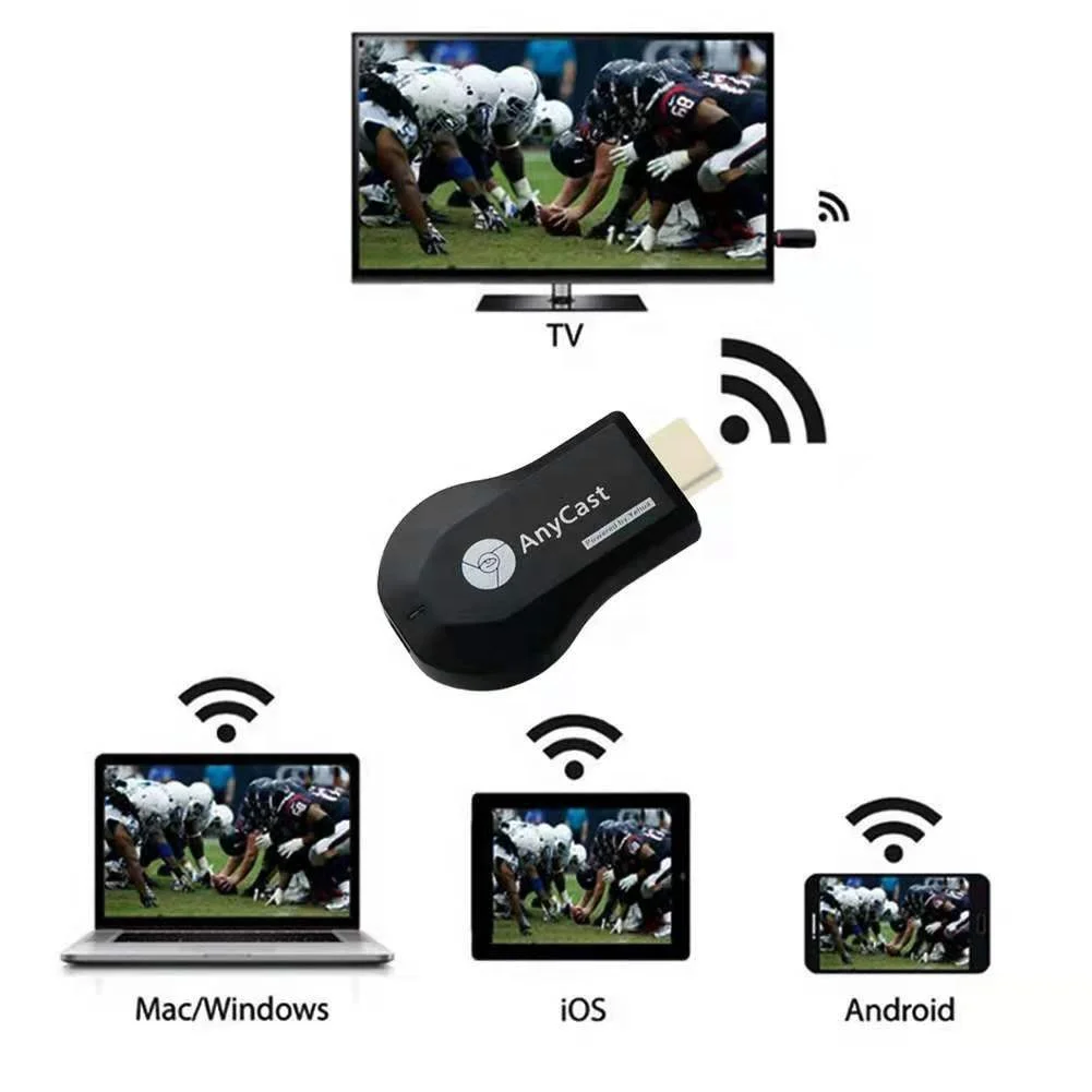 Лидер продаж 2021 Amazon беспроводной Wi-Fi дисплей 2 4 ГГц ТВ-адаптер на базе android Anycast M4 plus приемник miracast