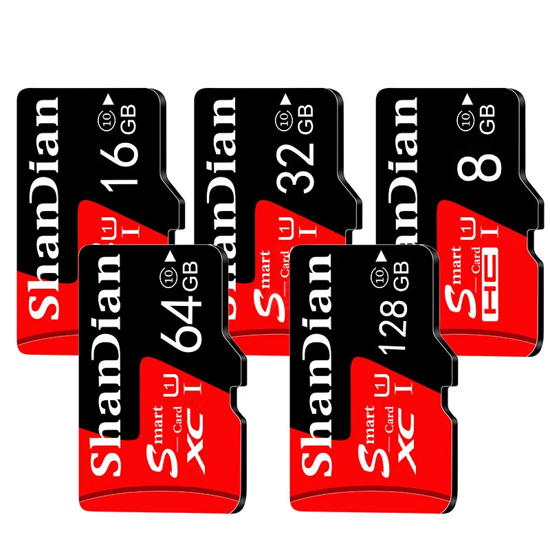 SHANDIAN Wholesale Memory Sd Card 8gb 16gb 32gb 64gb Sd Card 128 Gb For Mp3 Gps Camera Mobile Phones tf memory card