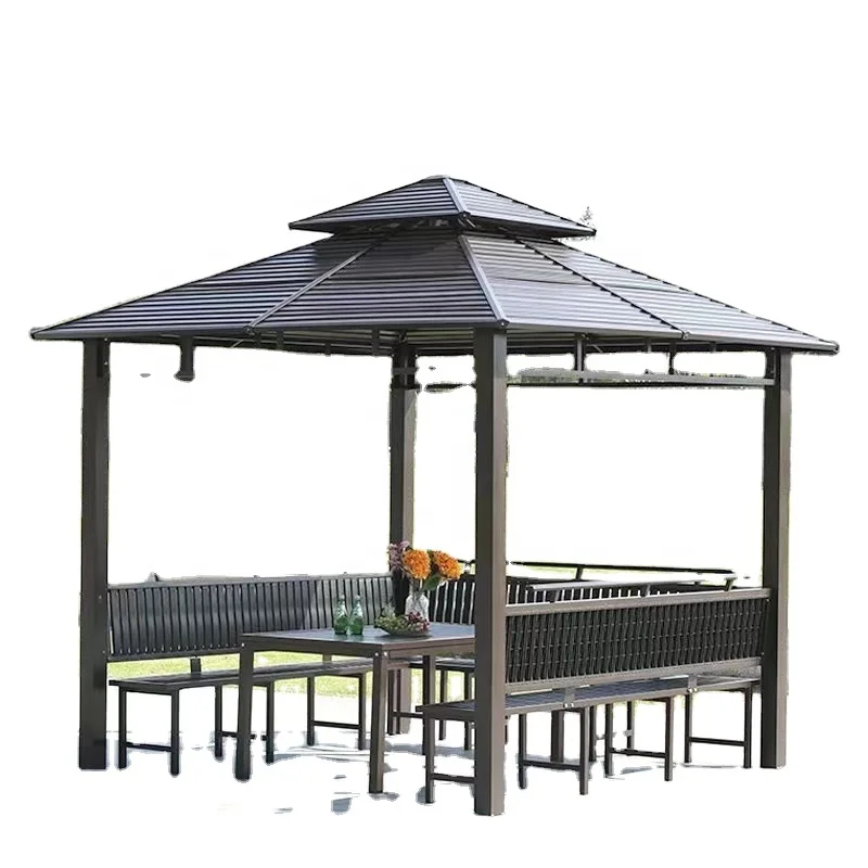 Factory wholesale High-end Outdoor Furniture Set High Quality Gazebo Furniture Sets And Terrace table and chair