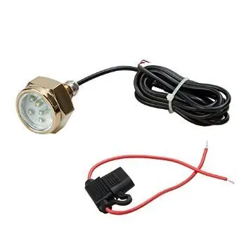 27W 1800LM LED underwater light boat yacht drain plug light with white red blue green yellow available