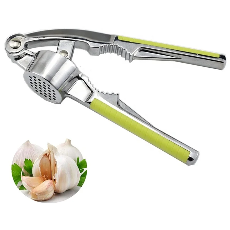 ODM OEM Custom Kitchen Tools Portable Garlic Mincer Zinc Alloy Aluminium Alloy Garlic Press Manual Garlic Crusher