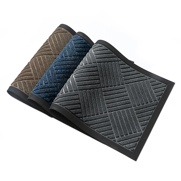 Easy Clean Floor Carpets for Entryway -Non Slip Outdoor Rugs With Rubber Backing Door Mats in Mat