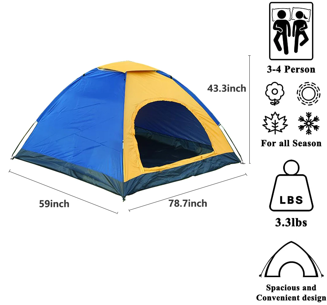 IC Sample Discount 1 - 2 Person Tent Big Umbrella Camping Tents Factory  For Outdoor Gear With Best Quality