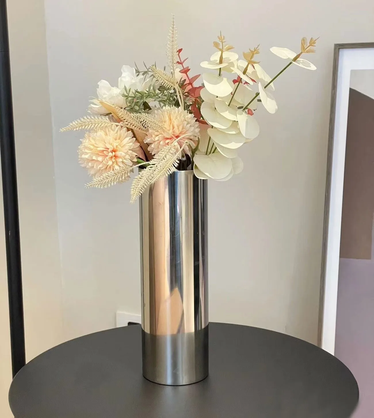 Flower Vase Decorative Centerpiece For Home or Wedding SUS304 Stainless Steel  19.5-25Hcm