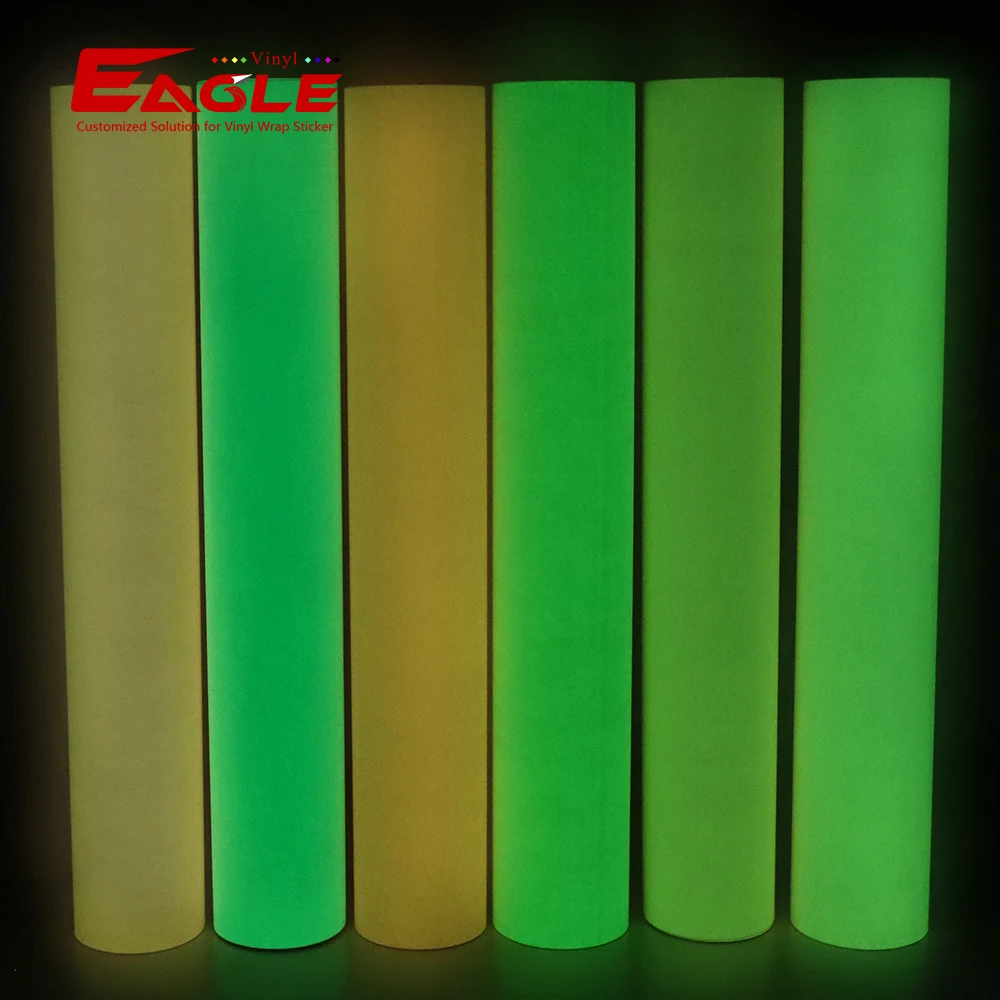 PVC Pink Color DIY Craft Film Vinyl Roll Self Adhesive GLow In The Dark Sticker Vinyl for Cutting Plotter