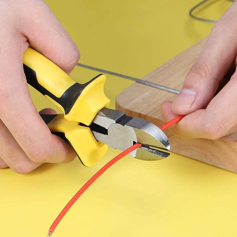 GTYPRO Diagonal Cutting Pliers 6 Inch Diagonal Cutters Wire Cutters Durable Nickel Chromium Steel Construction  CR-V Taiwan