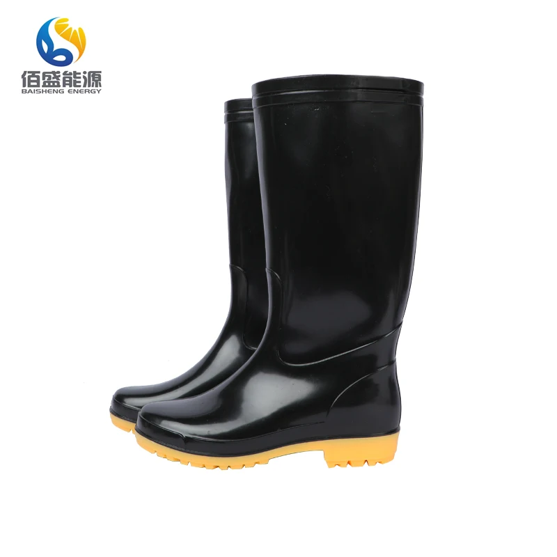 2022 New Design Safety Light Working PVC Material Ankle Rain Boots